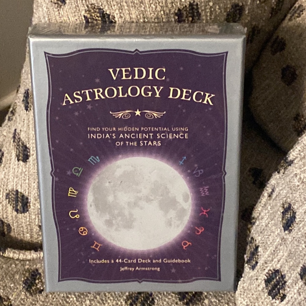 New Vedic Astrology Deck 44 Cards Guidebook Jeffrey Armstrong Box Set